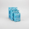 Blue cartoon rabbit pattern gift bag, large hand-held eco-friendly paper bag, gift packaging Specification image